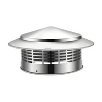 Leodye Stainless Steel Chimney Cap - Rainproof with Screen for Roof Vents