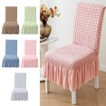 thumbnail image 1 of Leodye Stretch Chair Covers for Dining Room Set of 6, Removable Washable Dining Room Chair Covers, Dining Chair Slipcovers Seat Protector, Great Home Decor and Banquet Upholstery, 1 of 6