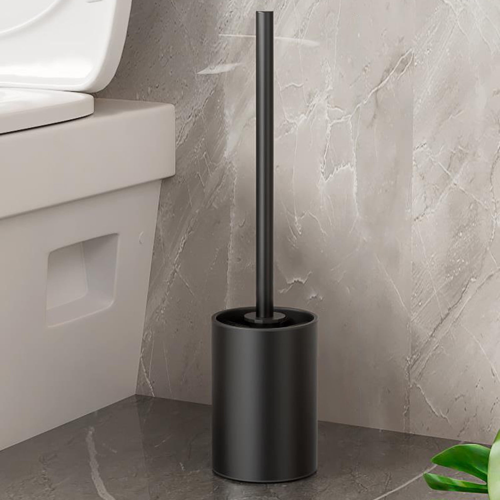 RUACQ Toilet Brush And Holder Set 2pcs,Square Toilet Bowl Brush For Bathroom With 304 Stainless
