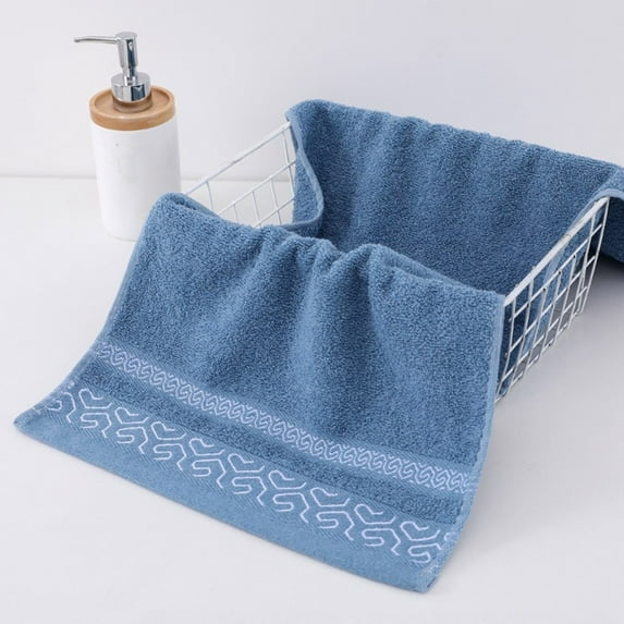 Leodye Towel Thickened Soft Absorbent Plain Color Household Wash Face Gift Towel - Spa & Salon Quality - Mercerized Cotton Face Towels - Ring Spun, Very Soft & Absorbent Wash Cloths for Showering