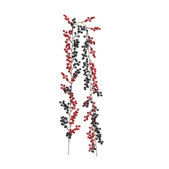 Leodye Twisted Simulation Rattan with Berries (2nd Style) - Christmas Decorative Branch