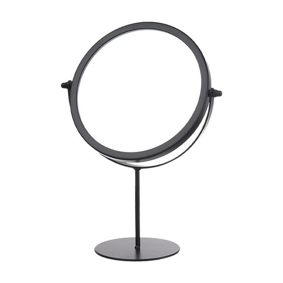 Leodye Vanity Makeup Mirror with Stand, Magnification 360 Degree Swivel, Portable Table Desk Counter top Magnifying Mirror, Tabletop Bathroom Shaving Mirror-6.29x6.29x10.43in