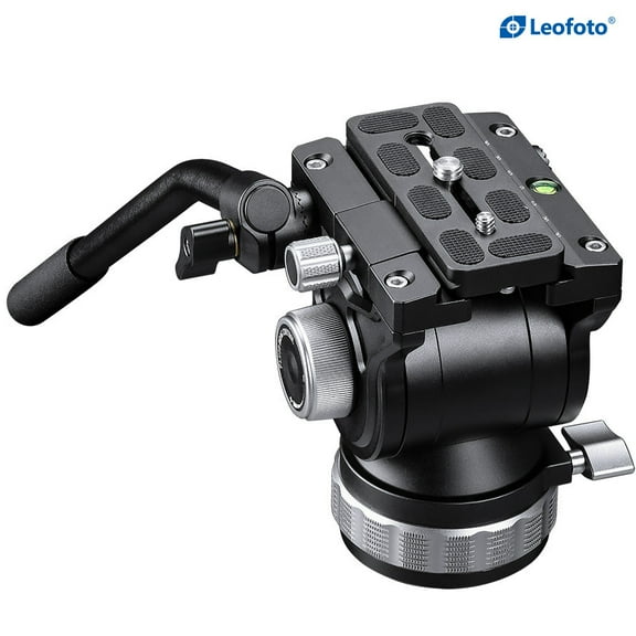 Leofoto BV-15 70mm Fluid Video Head with PU-100D 100x38mm QR Plate | Arca Compatible