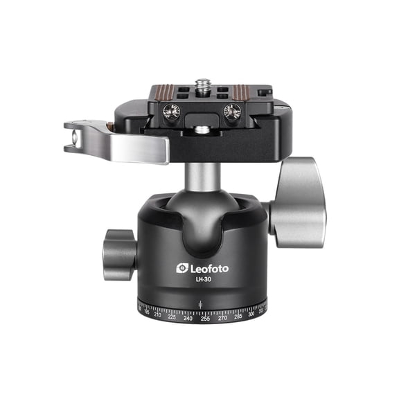 Leofoto  Ball Head w/ LR-50 Lever-Release Clamp, Arca, Black