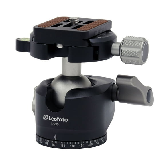 Leofoto  Low Profile Ball Head & QR Plate. Arca, Black