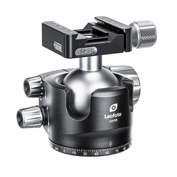Leofoto LH-55SK Dual Clamp Ball Head for Shooting/Hunting | Arca + Picatinny