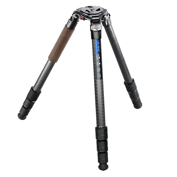 Leofoto LN-364C Heavy Duty Carbon Fiber Tripod, 75mm Bowl, 10-Layer Torayca, CNC Aluminum, Interchangeable Feet, Carrying Case Included (LN-364C)