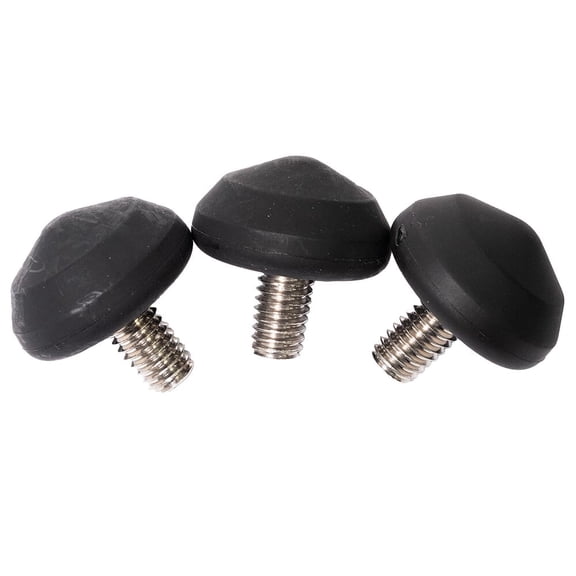 Leofoto Tripod Feet Set, 3-Pack, 3/8" Thread, Replacement Feet for LS-362C Tripod (LS-40)