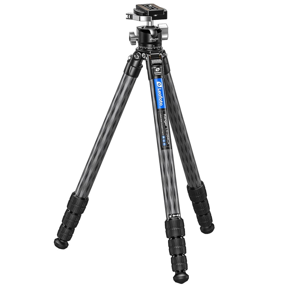 Leofoto LS-X Ranger LS-284CX Carbon Fiber Tripod with DC-282C Column & LH-30LR Ball Head, Lightweight & Durable, 22 lbs Capacity (LS-284CX-LH-30LR)