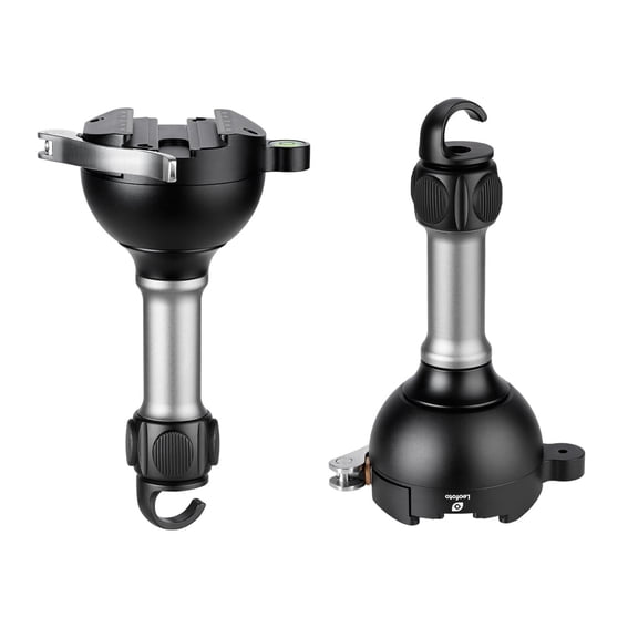 Leofoto  Leveling Base w/ Handle for 75mm Bowl, Arca, Black