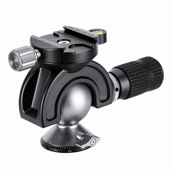 Leofoto MH-35 Arca Compatible Panning Ball Head with Handlebar Control, 360 Rotation, 39.7 lbs Load Capacity, Quick Release Plate Included (MH-35)