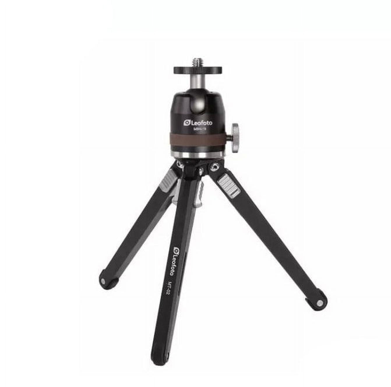 Leofoto MT-02 Aluminum Mini Table Top Tripod w/ Ball Head Kit, Black