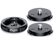 Leofoto QS-70M x1 QS-70 Receiver Base and 2 x Q70 Connecting Plates, Ballhead Quick-Link System 3/8