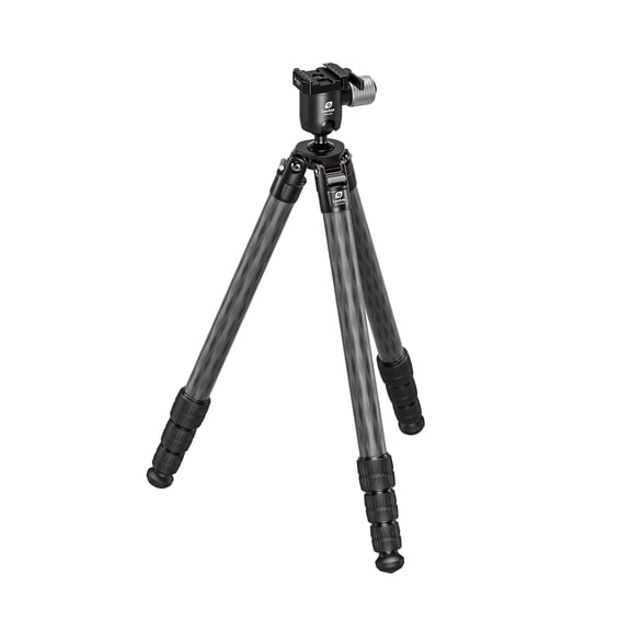 Leofoto SA-324CLX Long Carbon Fiber Tripod with Rosette, 3/8" Mounting Stud, Hunting Firearm-40X Lever-Release Ball Head (SA-324CLX-MG-40X-ARCA)