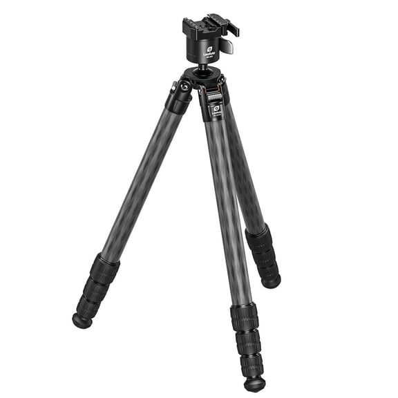 Leofoto SA-324CX Tapered SOAR Rifle Tripod with MA-40X Ball Head, Compact Design, Rosette Connector, Arca Compatible, CNC-Machined Aluminum (SA-324CX+MA-40X)