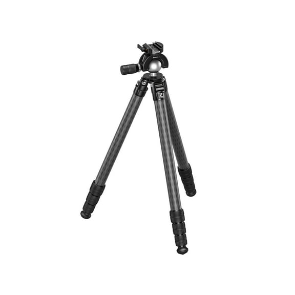 Leofoto SA-404CLX/MH-X Outdoors Tripod w/ Dynamic Ball Head Set, Black, SA-404CL