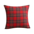 thumbnail image 1 of Leojiow 2 Pack Christmas Plaid Decorative Throw Pillow Covers Scottish Tartan Cushion Case For Farmhouse Home Holiday Decor Red And Green B A, 1 of 7