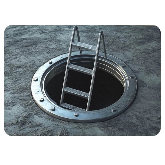 Leojiow 2025 3D Hole Rug Gets Of 3D Carpet Rug That Like A Hole Optical Rugs Funny 3D Carpet To Prank Test & Play With Your Or Cat One Size Utility