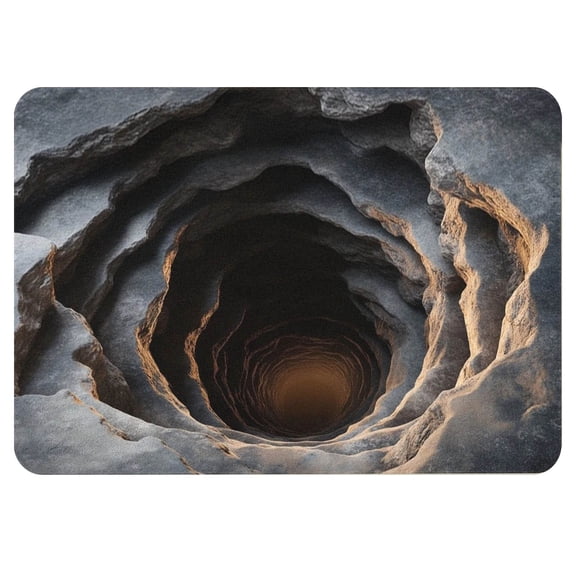 Leojiow 2025 3D Hole Rug Gets Of 3D Carpet Rug That Like A Hole Optical Rugs Funny 3D Carpet To Prank Test & Play With Your Or Cat One Size Utility