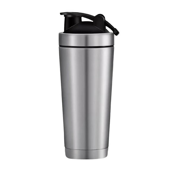 Leojiow 26 Oz Extra Large Shaker Cup Insulated Stainless Steel Water Bottle With Wire Whisk One Size Utility