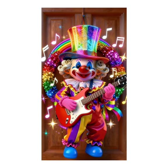 Leojiow 2D Carnival Themed Door Hanging Banner Decorative Sign For Festive Party Home Ac Home Decor