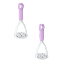 Leojiow 2Pcs Manual Potato Masher Fruit Masher Function Potato Masher Mini Potato Masher Non Stick Potato Masher Fruit Mud For Kitchen 14.95X6Cm
