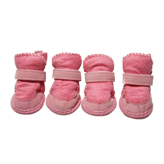 Leojiow Dog Protector Dog Boots Winter Pet Warm Boots With Hook Loop Closure For Walking Outdoor A Christmas Decorations Christmas Gifts
