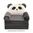 thumbnail image 1 of Leojiow Folding Children'S Sofa Backrest Armchair 2 In 1 Folding Children'S Sofa Cute Cartoon Lazy Sofa Without Padding Or Padding Core 120X55X20Cm Black, 1 of 5