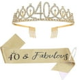 thumbnail image 1 of Leojiow Gold Finally 16/21/30/40/50/60/70 Birthday Sash And For Women 21St Birthday And Sash Set For Women Birthday Decorations Birthday For Women Gd4 One Size, 1 of 3