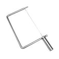 thumbnail image 1 of Leojiow High End Stainless Steel Cheese Cutter/Cutter Cheese Butter Slicing Tool Easily Cuts Evenly Sliced For Home Kitchens And Restaurants 1Pc Length 21 Width 8.4Cm Silver, 1 of 7
