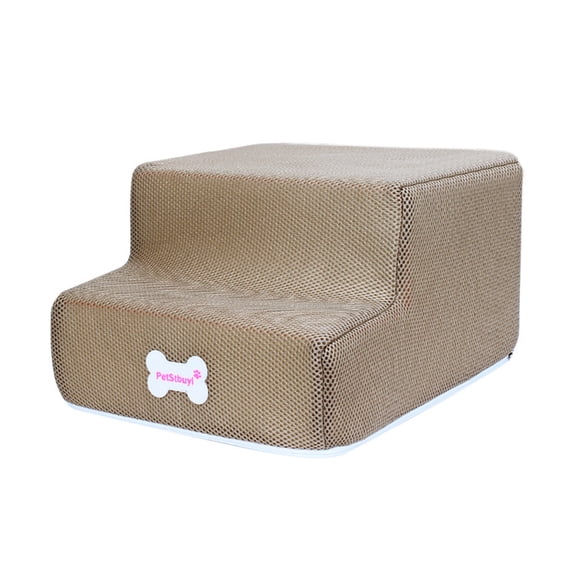 Leojiow New Breathable Mesh Foldable Pet Stairs Detachable Pet Bed Cat Dog Ramp 2 Steps One Size Utility