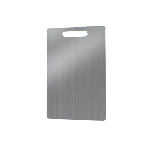 Leojiow New Titanium Cutting Board Pure Titanium Cutting Boards For Kitche 1 Pack Double Food Grade Titanium Cutting Board For Cutting Meats Fruits And Vegetables. One Size Utility
