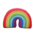 thumbnail image 1 of Leojiow Rainbow Pillow For Girls 13.78Inch Arch Shaped Decorative Rainbow Throw Pillow Pp Stuffed Cushion For Sofa Chair Bed As Shown 35X22Cm Red, 1 of 6