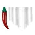 thumbnail image 1 of Leojiow Self-Threading Needles 30-Pack Kit In Fun Pepper Case, Easy Threading For Hand Sewing, No More Squinting! Ideal For Elderly, And Quick Mending, Diy Sewing Essentials, 1 of 3