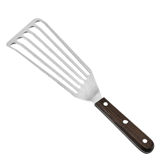Leojiow Stainless Steel Fish Turner Fish Spatula Thin Edged Design Kitchen Metal Spatula With Heat Handle Ideal For Turning Flipping Frying Grilling One Size Utility