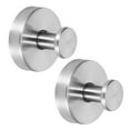 thumbnail image 1 of Leojiow Upgraded Suction Cup Hooks For Door Wreath Hooks For Wooden Front Door Luxe Hold No Drill Hook & Rustproof For Shower Wall Bathroom Tile To Robes One Size Silver, 1 of 6