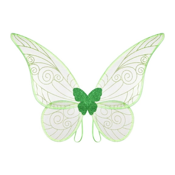Leojiow Wing Prop For Adults Fairy Angel Lightweight Semi Transparent Fabric With Wire And Elastic Straps.Multiple Colors 60X48Cm Utility
