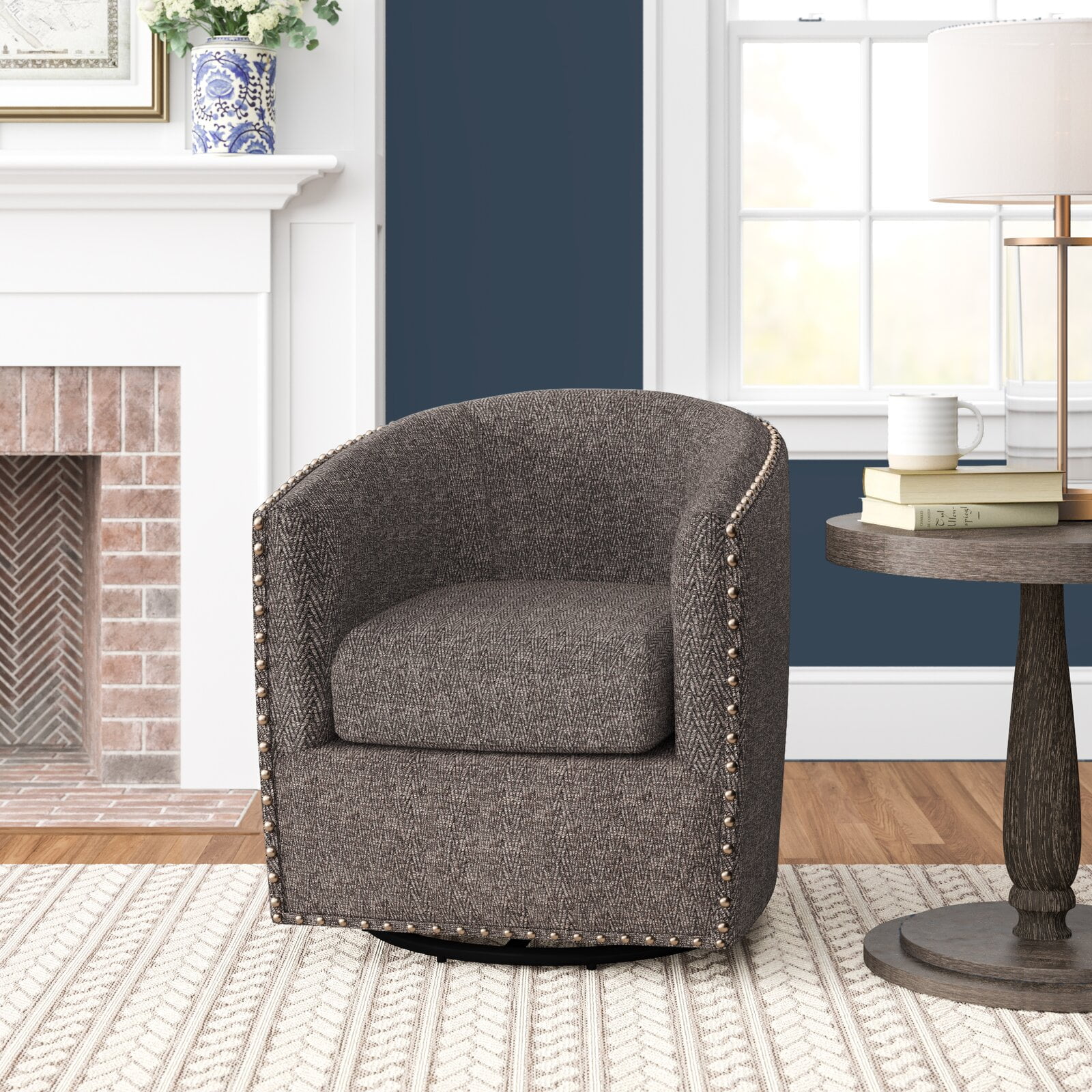 Leominster swivel on sale 19.5 barrel chair