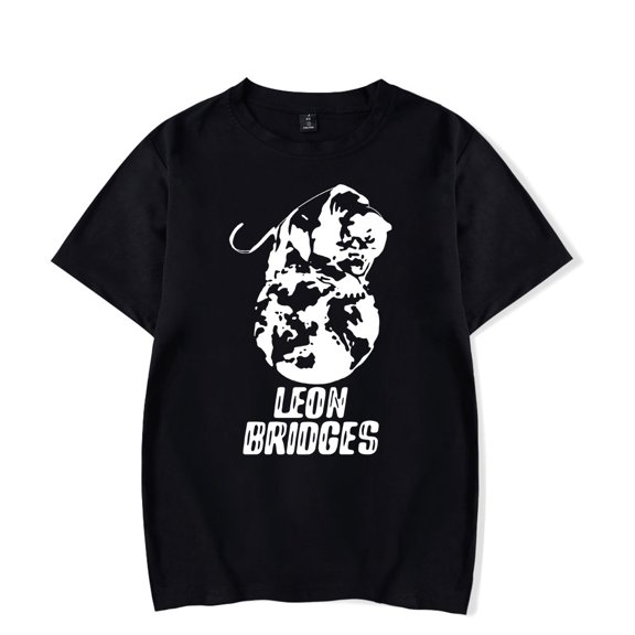 Leon Bridges T-Shirt Men/Women Streetwear T-Shirt Shirt Short Sleeve