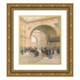 thumbnail image 1 of Leon Du Paty 20x23 Gold Ornate Framed and Double Matted Museum Art Print Titled - View of Palace Square Through the Admiralty Arch, 1 of 4
