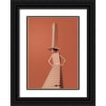 thumbnail image 1 of Leon, Maarten 11x14 Black Ornate Wood Framed with Double Matting Museum Art Print Titled - City girl, 1 of 4