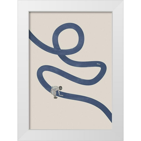 Leon, Maarten 24x32 White Modern Wood Framed Museum Art Print Titled - River cleanse