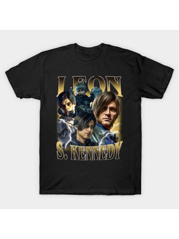 Leon S Kennedy Bootleg Vintage T-Shirt, Resident Evil Tee Sizes S-5Xl GooGate