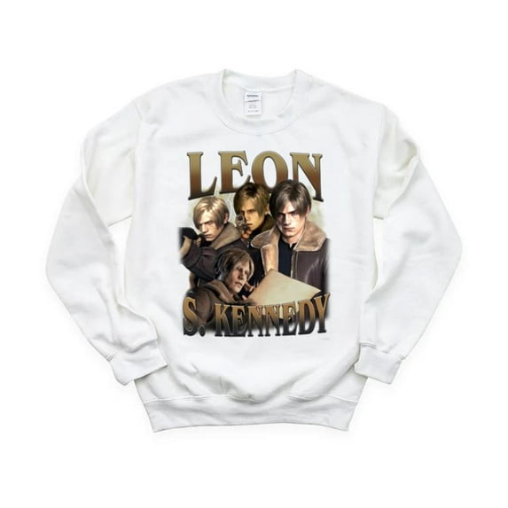 Leon S Kennedy Resident Evil 4 Vintage 90s Video Game Survival Horror Sweatshirt, for men & women, up to size 5XL