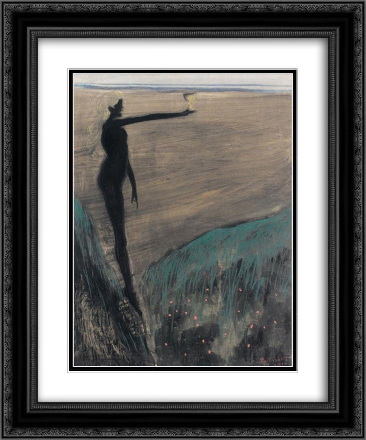Leon Spilliaert 2x Matted 20x24 Black Ornate Framed Art Print