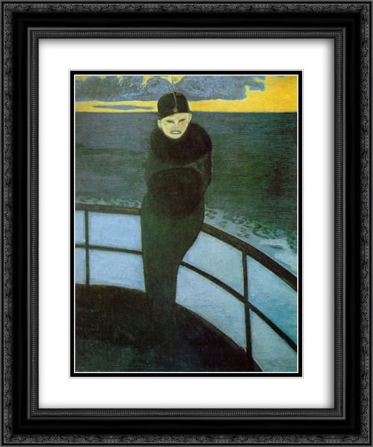 Leon Spilliaert 2x Matted 20x24 Black Ornate Framed Art Print 'The
