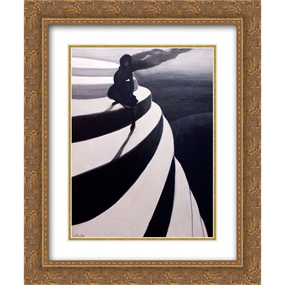 Leon Spilliaert 2x Matted 20x24 Gold Ornate Framed Art Print 'Vertigo'