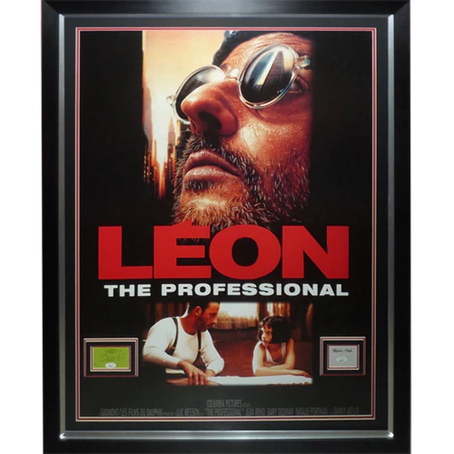 Leon The Professional Full-Size Movie Poster Deluxe Framed with Jean ...