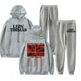 thumbnail image 1 of Leon Thomas Don't Heel tour 2025 Merch Hoodie and SWEATPANTS set pop print Unisex Casual Street Clothing, 1 of 4