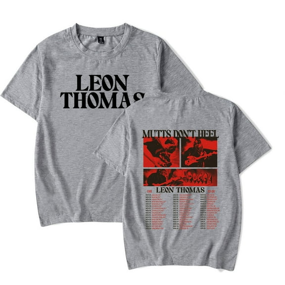 Leon Thomas Don't Heel tour 2025 T-shirts Merch Women Men Clothes Trend Casual Short Sleeve Top